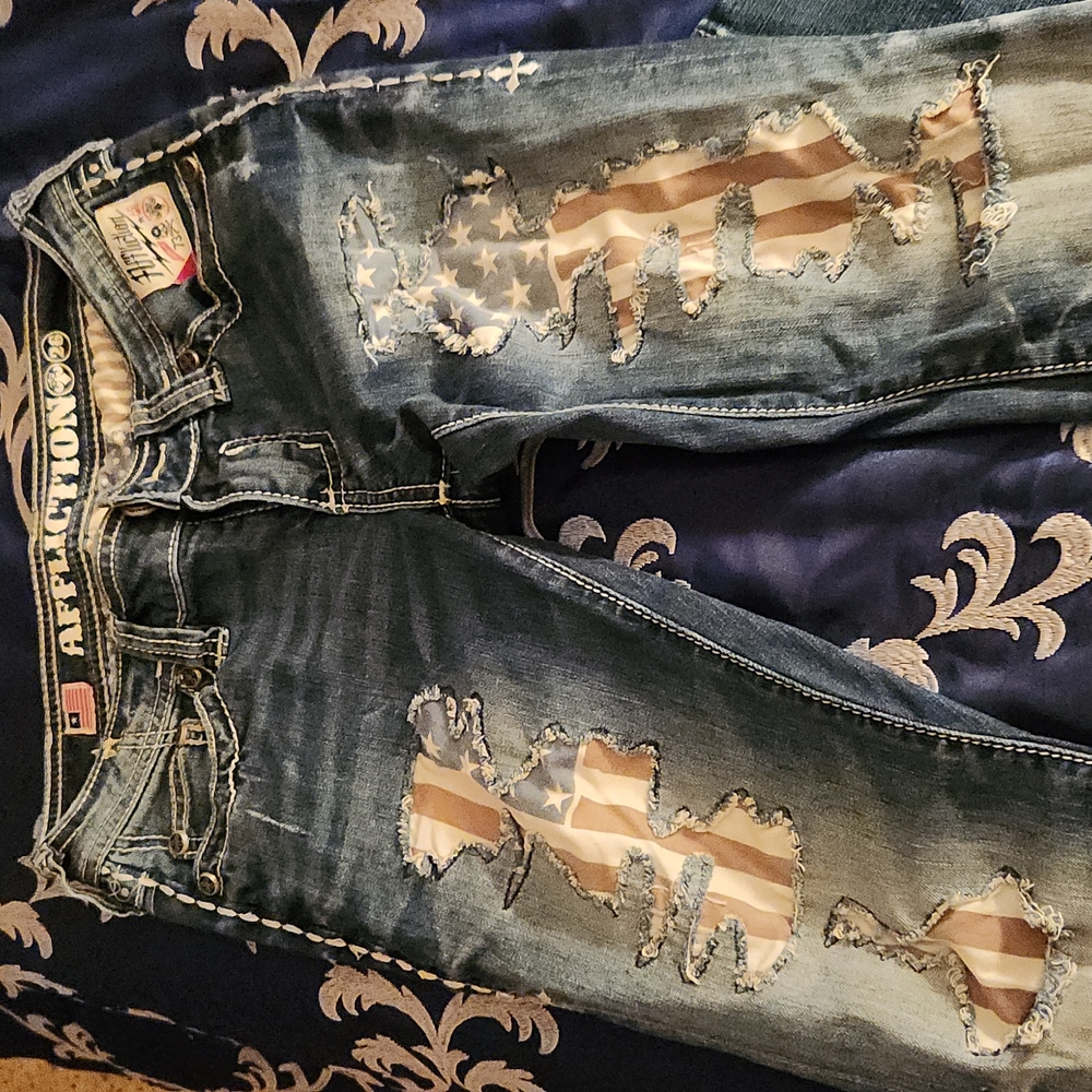 Affliction size 26 medium blue jean